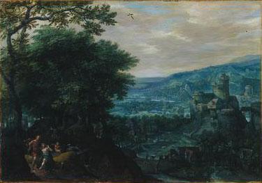 Gillis van Coninxloo Landscape with Venus and Adonis